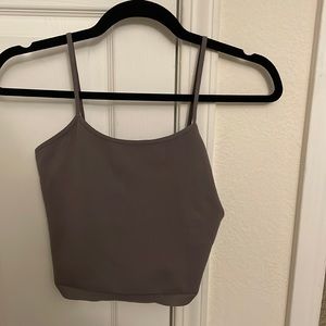 Free People FP Movement Gray Criss Cross Tank Top M/L